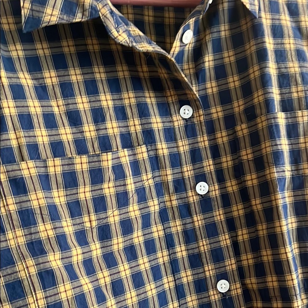 Madewell The Signature Poplin Crop Shirt in Plaid Size M - Picture 5 of 6